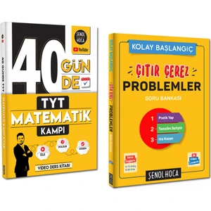 Şenol Hoca Yayınları 40 Günde TYT Matematik Kampı Çıtır Çerez Problemler Set 2 Kitap