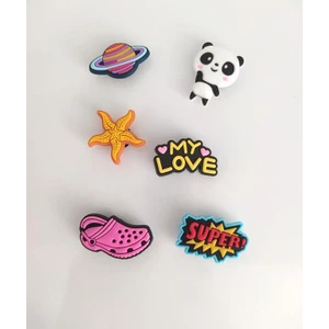 Hd Marketim 6 Adet Karışık Ithal Silikon Terlik Süsü Aksesuar 12088