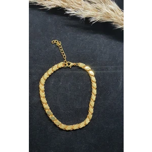 Şirin Gold 22 Ayar Altın Kaplama Birebir Arpa Bileklik Std