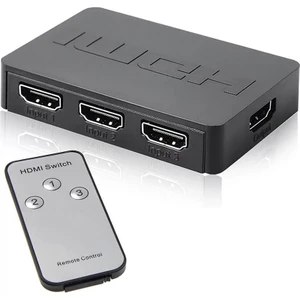 HDMI Switch Çoklayıcı 3 Port 1080P - Uzaktan Kumandalı HDMI Switch