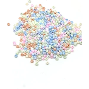 20 Gram 3 mm Kum Boncuk Pastel Tonlarında Soft Renkler ,(Boncukların Tamamı Aynı Boyuttadır)