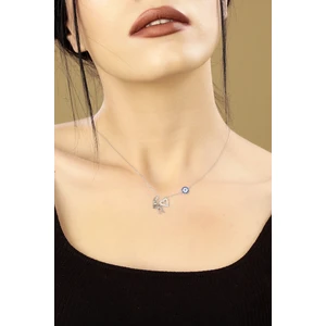 Doğan Silver Doğan Silvergümüş Rodyumlu Zirkon Taşlı Bayan Kolye. DGN21245