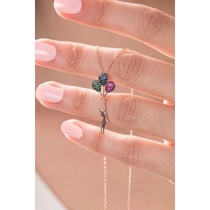 Doğan Silver Doğan Silvergümüş Rose Balonlu Kız Model Kolye DGN21232