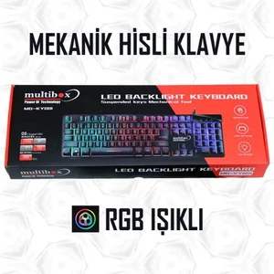 MB-KYB01 Mekanik Hisli Rgb'li Oyuncu Klavyesi - Gaming Klavye