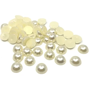 Yarım Inci Boncuk 10 mm Krem Renk 100 Adet