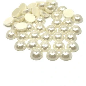 Yarım Inci Boncuk 12 mm Krem Renk 100 Adet