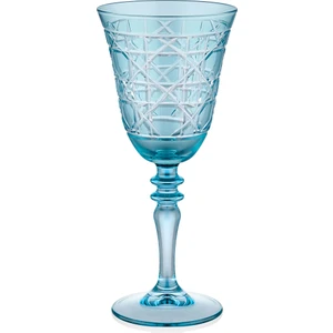 Chiara Alessi Gloria Turkuaz El Kesmesi Cam Kadeh 270 ml