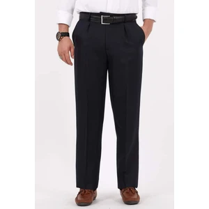 Bölünmez Giyim Erkek Büyük Beden Klasik Siyah Kumaş Pantolon