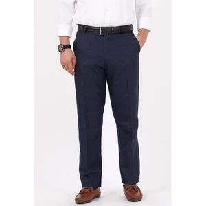 Bölünmez Giyim Erkek Büyük Beden Klasik Lacivert Kumaş Pantolon