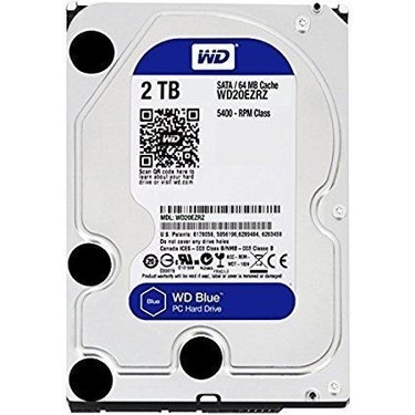 WD WD20EZRZ 2 TB Blue Sata 3.0 5400RPM 64MB 3.5'' Dahili Fiyatı
