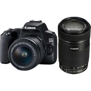 Canon Eos 250D 18-55 Dc Iıı +55-250 Is Stm Lens (Ithalatcı