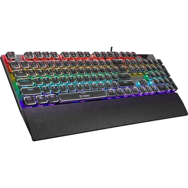 Everest Kb-Mk9 Gümüş USB Bilek Destekli Daktilo Tuşlu Mekanik Q Red Switch Gaming Oyuncu