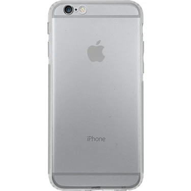 Case World Apple iPhone 6s ile Uyumlu Kapak Kamera Korumalı Tıpalı Şeffaf Silikon ile Uyumlu