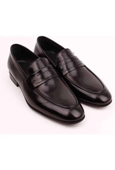 Bruno Shoes 7363-9N Erkek Klasik Hakiki Deri Neolıt Taban Ayakkabı-Siyah