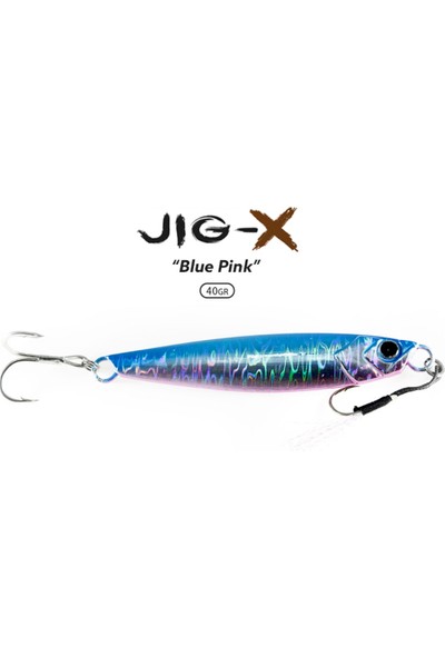Fujin Jig-X 40GR Shore Jigging - Jig Yem Blue Pink