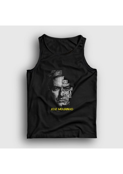 Unisex Siyah Silence Jose Mourinho Atlet