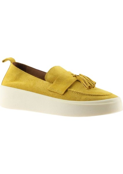 Sarı Süet Kadın Düz Babet fiyatları