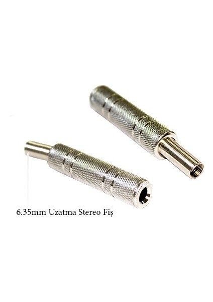 6.3mm Stereo Metal Uzatma Jak