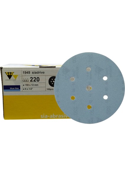 Sıafast 7 Delik 1948 Cırt Zımpara 600 Kum 100 Adet