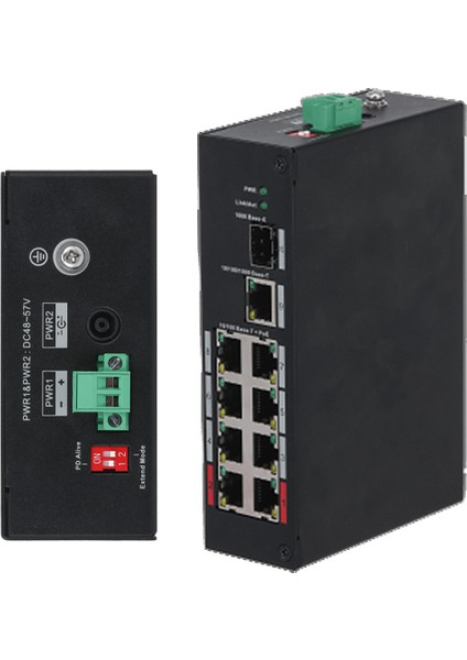 (PFS3110-8ET-96-V2) 8 Port Poe (8fe Poe + 1ge + 1ge Sfp, Toplam 96W Poe) Swıtch