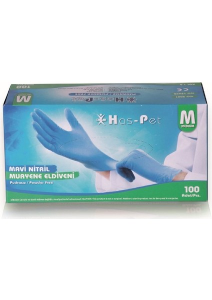 20 Koli 2000 Adet Mavi Nitril Eldiven Pudrasız