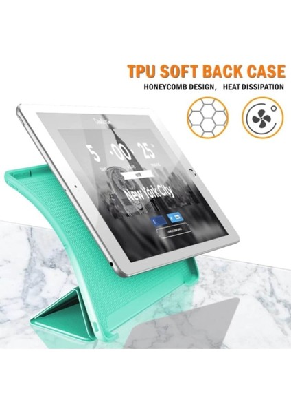 Apple iPad Pro 9.7 Inç (2016) Prime Smart Silikon Case Tablet Kılıfı (A1673-A1674-A1675) Kırmızı