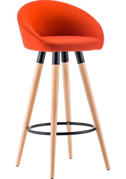 Rena Ahşap Bar Sandalyesi