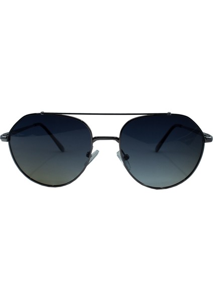 Infınıtı 371 C04 55 Unisex Füme Geometrik Çerçeve Güneş Gözlüğü