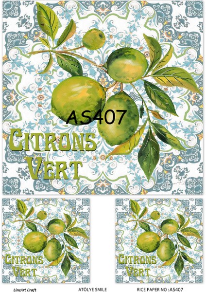 Pirinç Dekopaj Kağıdı LA-AS407