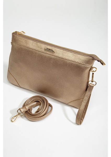 Prada Malzeme Uzun Kısa Askılı Gold Kadın Portföy Çanta modelleri