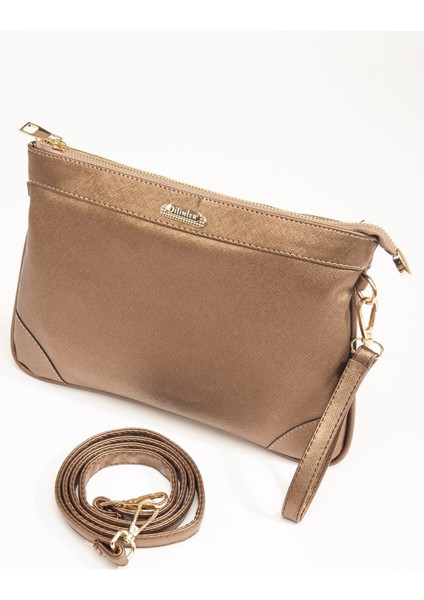 Prada Malzeme Uzun Kısa Askılı Bakır Kadın Portföy Çanta modelleri