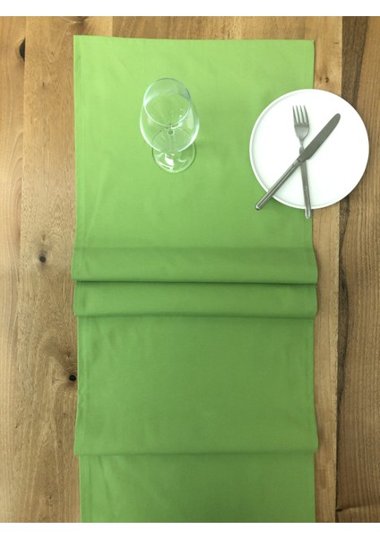 Düz Renk Kare Runner Örtü