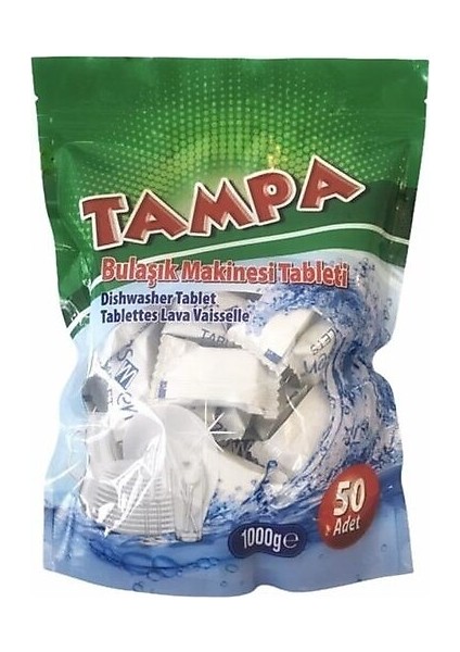 Bulaşık Makinesi Tableti 50 Tablet 8'li (400 Yıkama)