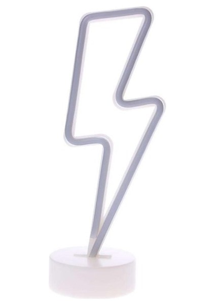 Dekoratif Şimşek Şeklinde Pilli Neon LED Lamba Süs Masa Lambası fiyatları