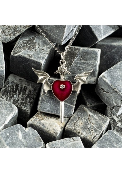 Touz Moda  Devil Winged Heart Kolye