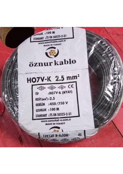 Nyaf Kablo Öznur 2.5'luk Kırmızı