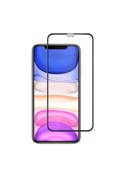 Iphone 11 Uyumlu Tam Kaplayan Ekran Koruyucu - 9d Nano Darbe Emici Temperli Kırılmaz Cam