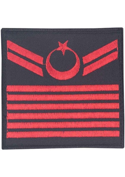 Asayiş Vı Kademeli Uzman Çavuş Tören Rütbesi - Siyah Nakışlı
