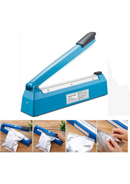 PSF-300 Poşet Ağzı Kapama Yapıştırma Makinesi Plastik Gövde - 30CM fiyatları