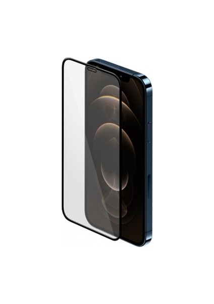 Iphone 12 Pro Uyumlu Tam Kaplayan Ekran Koruyucu - 9d Nano Darbe Emici Temperli Kırılmaz Cam