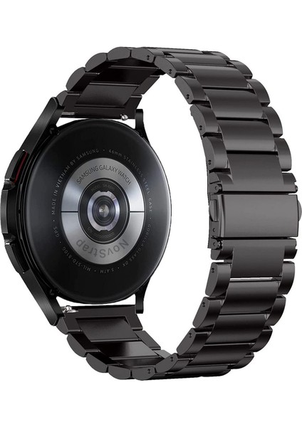 Samsung Galaxy Watch 4 Seri 40-42-44-46 mm Uyumlu Kordon (20 Mm) Çelik Klasik Metal Kordon modelleri