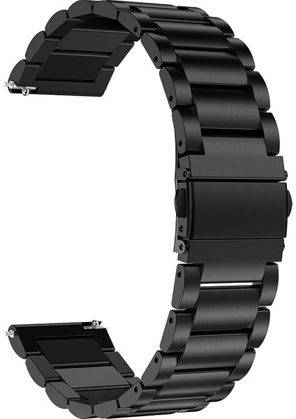Samsung Galaxy Watch 4 Seri 40-42-44-46 mm Uyumlu Kordon (20 Mm) Çelik Klasik Metal Kordon indirimleri