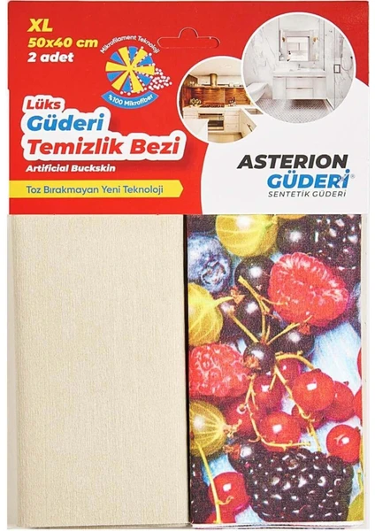 Güderi Temizlik Bezi Ev Tipi Lüks 2'li