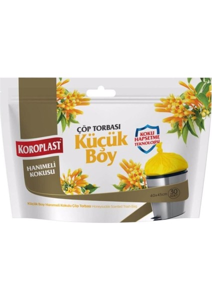 Çöp Poşeti Hanımeli Kokulu Küçük Boy 30'lu