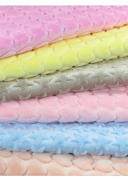 Peluş Kalp Bebek Battaniyesi