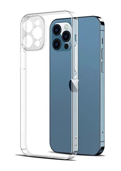 Iphone 12 Pro Max Uyumlu Şeffaf Silikon Kılıf