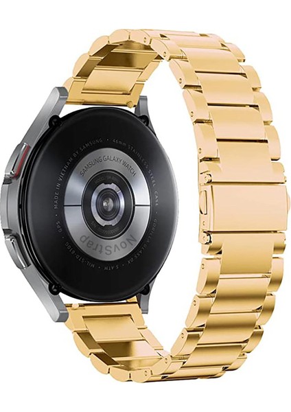 Samsung Galaxy Watch 4 Seri 40-42-44-46 mm Uyumlu Kordon (20 Mm) Çelik Klasik Metal Kordon modelleri