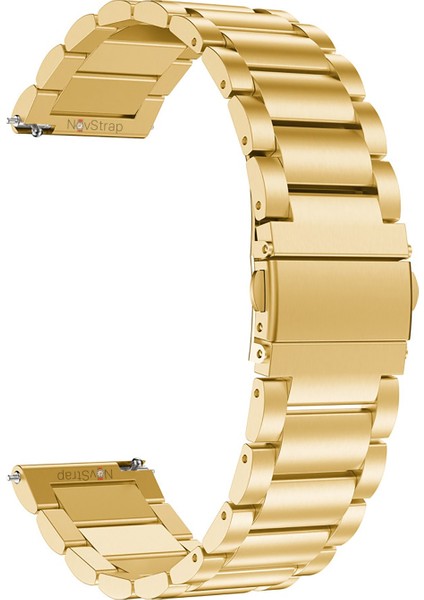 Samsung Galaxy Watch 4 Seri 40-42-44-46 mm Uyumlu Kordon (20 Mm) Çelik Klasik Metal Kordon fırsatları