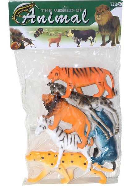 Poşetli Vahşi Hayvanlar 6 Parça