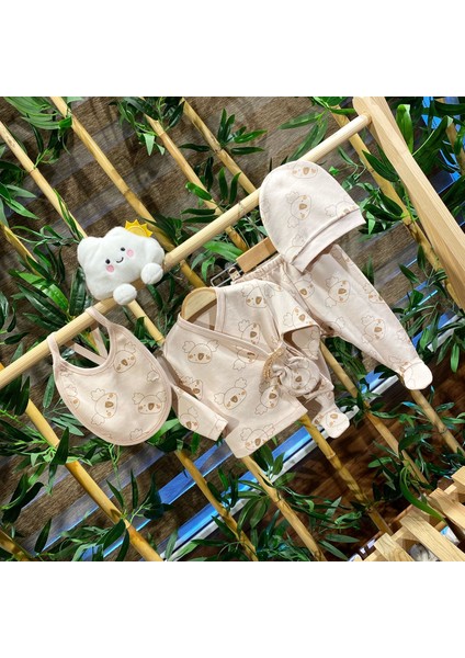 5'li Penye Hastane Çıkışı Bebek Takım Bej Koala fiyatları